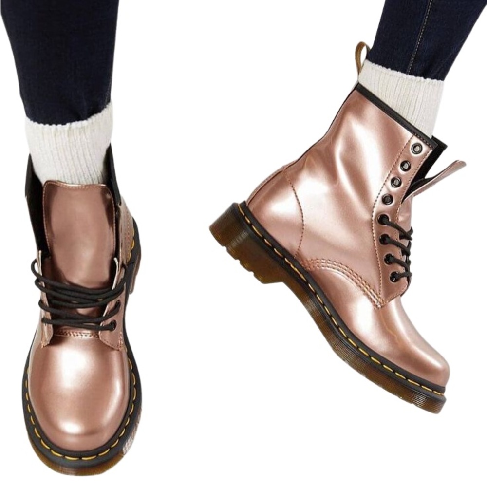 Rose gold doc martens!